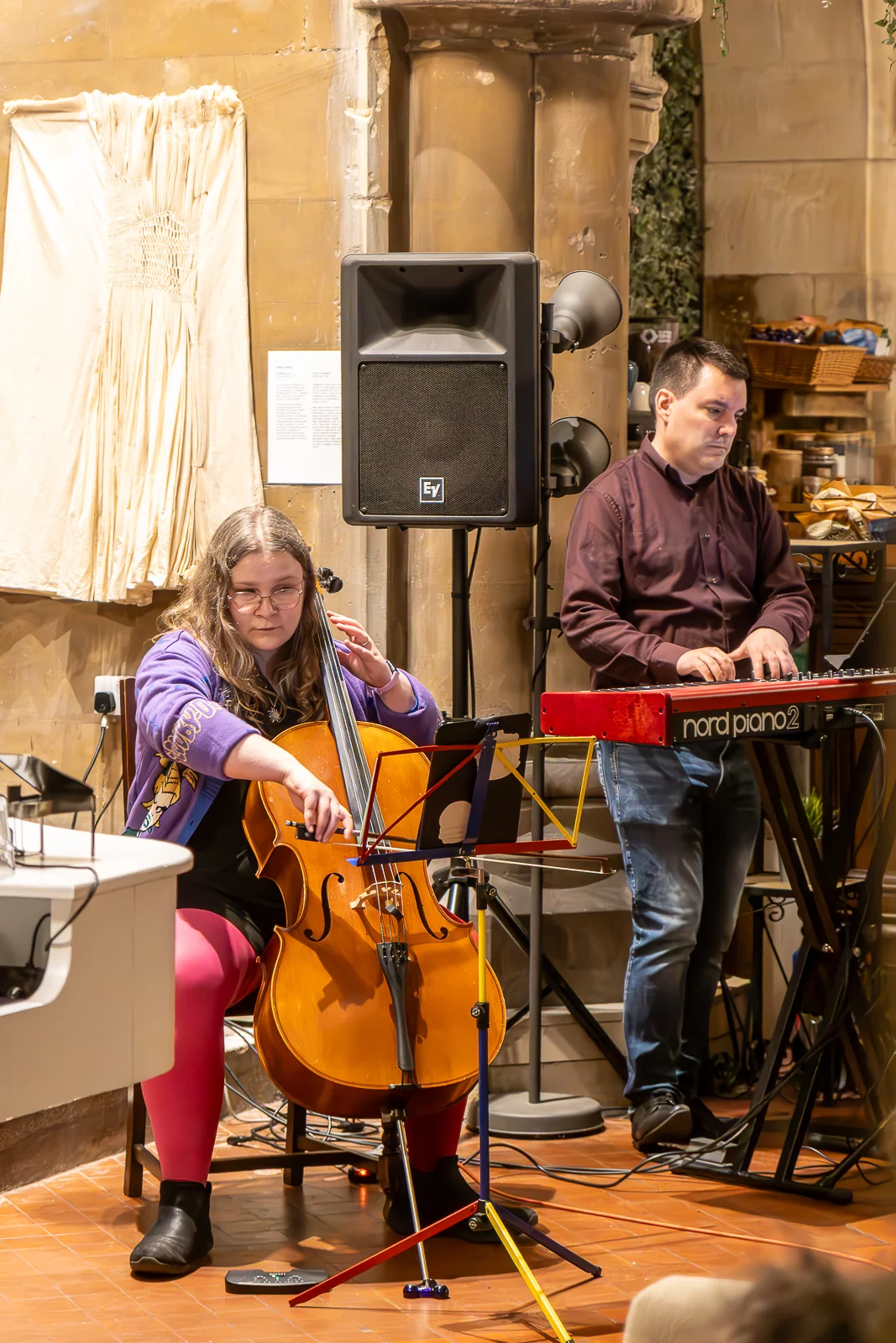 Richard F. Jackson performing with Roath Chamber Orchestra, 23rd March 2025 - Photo by Keith Bolton @old_aged_punk