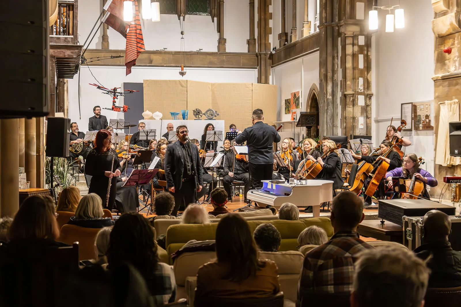 Richard F. Jackson performing with Roath Chamber Orchestra, 23rd March 2025 - Photo by Keith Bolton @old_aged_punk