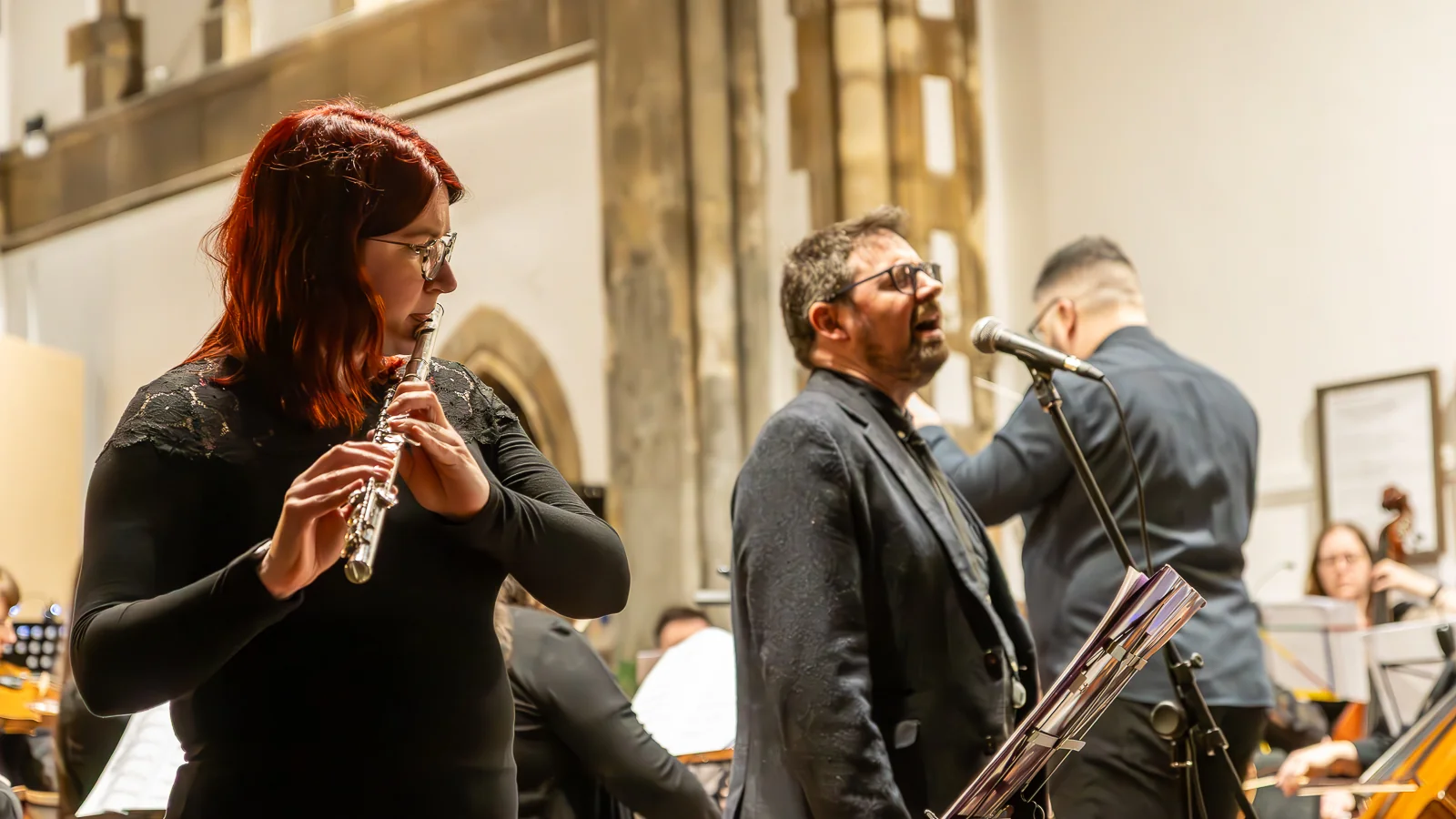Richard F. Jackson performing with Roath Chamber Orchestra, 23rd March 2025 - Photo by Keith Bolton @old_aged_punk