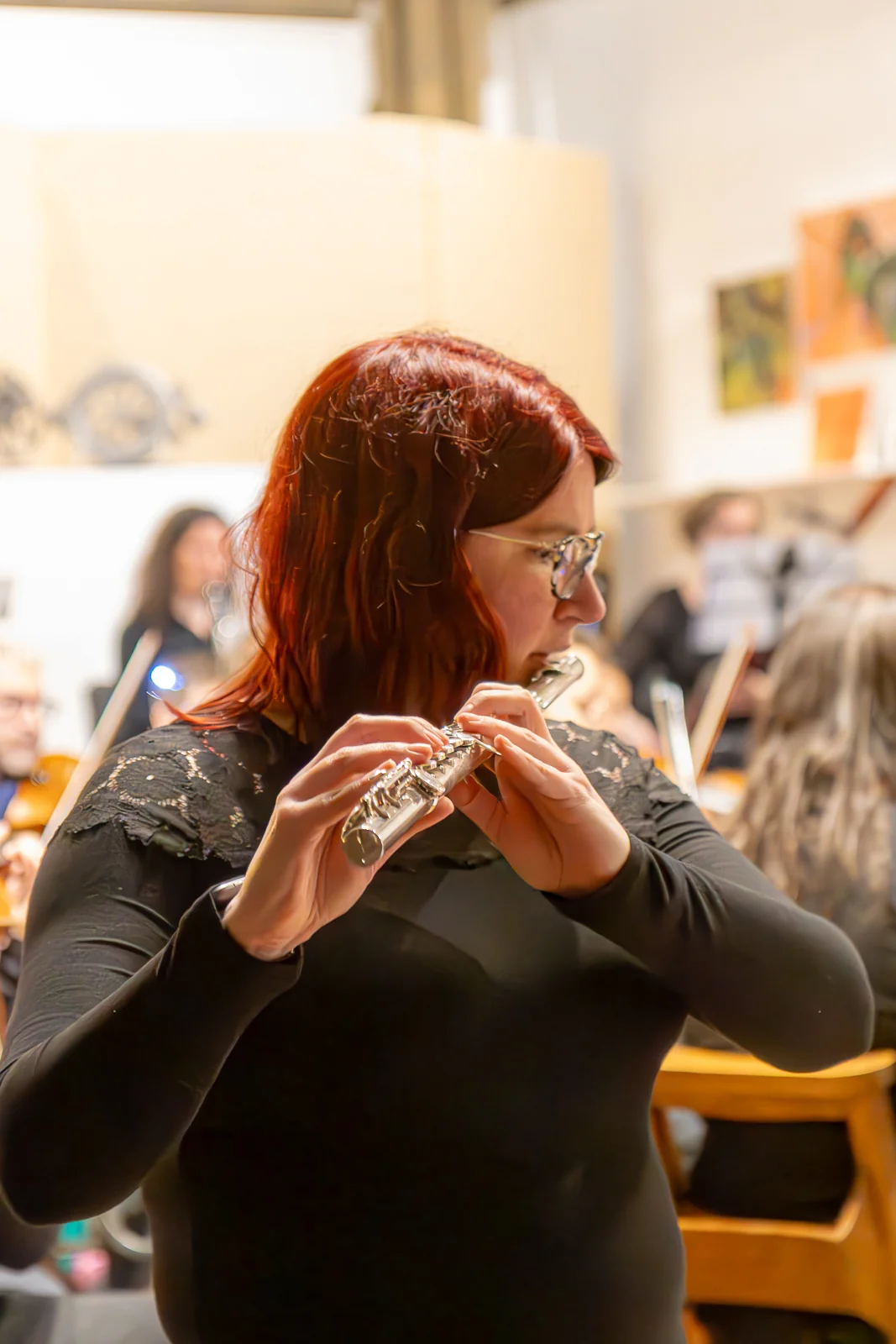 Richard F. Jackson performing with Roath Chamber Orchestra, 23rd March 2025 - Photo by Keith Bolton @old_aged_punk