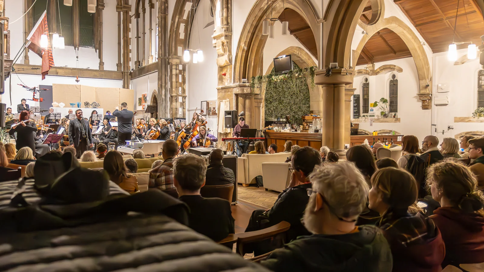 Richard F. Jackson performing with Roath Chamber Orchestra, 23rd March 2025 - Photo by Keith Bolton @old_aged_punk
