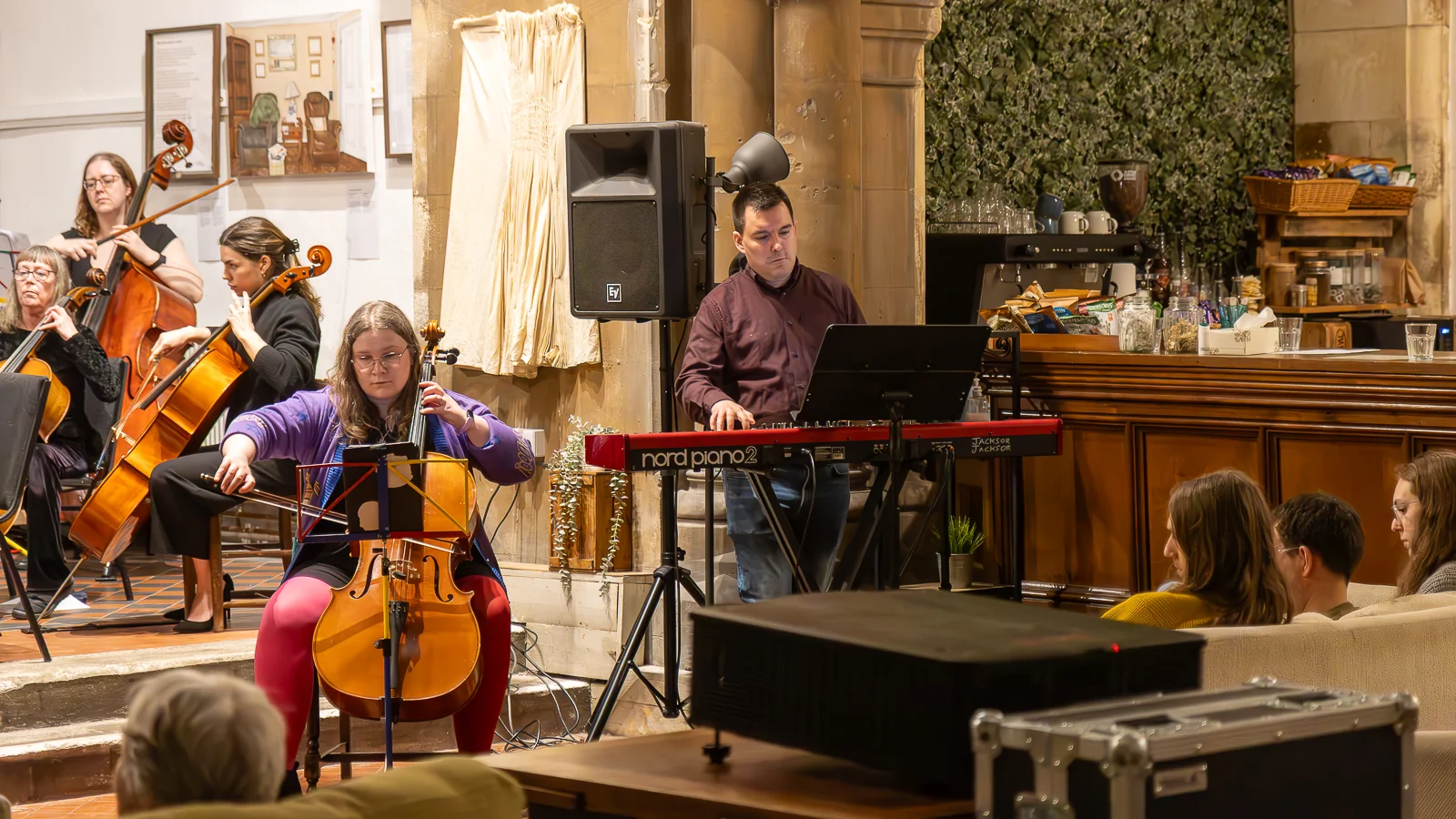 Richard F. Jackson performing with Roath Chamber Orchestra, 23rd March 2025 - Photo by Keith Bolton @old_aged_punk
