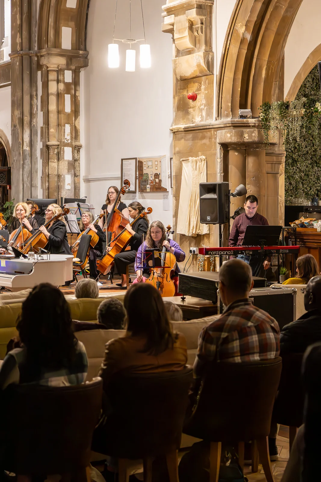 Richard F. Jackson performing with Roath Chamber Orchestra, 23rd March 2025 - Photo by Keith Bolton @old_aged_punk