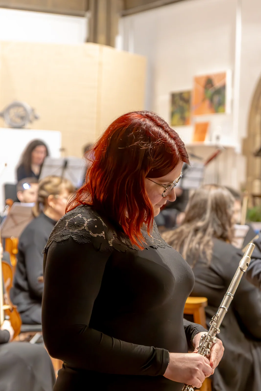 Richard F. Jackson performing with Roath Chamber Orchestra, 23rd March 2025 - Photo by Keith Bolton @old_aged_punk