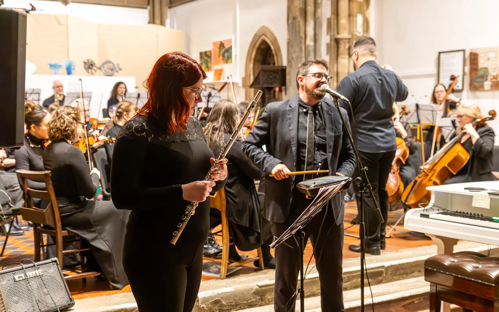 Richard F. Jackson performing with Roath Chamber Orchestra, 23rd March 2025 - Photo by Keith Bolton @old_aged_punk